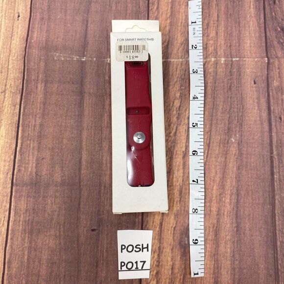 MACY’S RED APPLE WATCH BAND COMPATIBLE WITH 38mm PO17 - Picture 2 of 2
